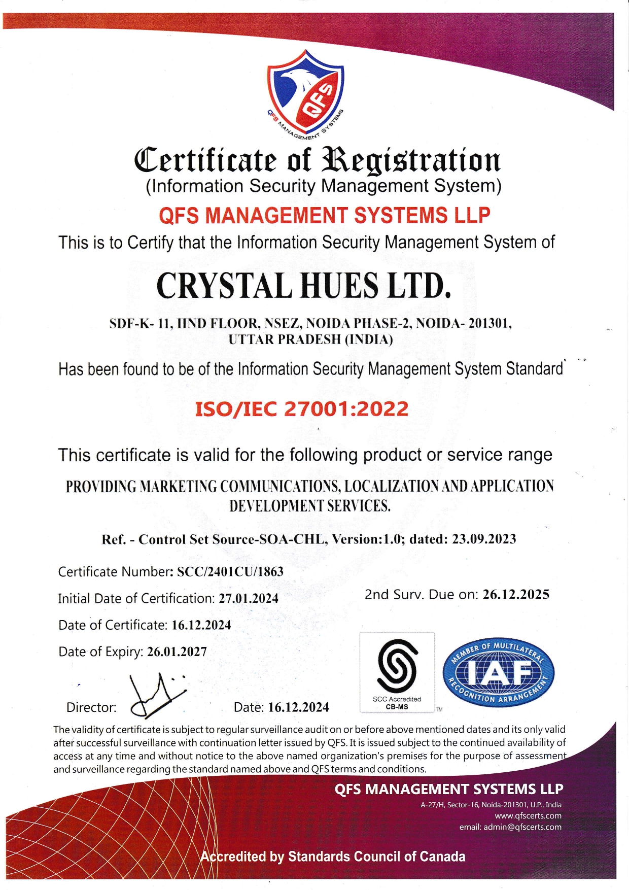 ISO/IEC 27001:2013