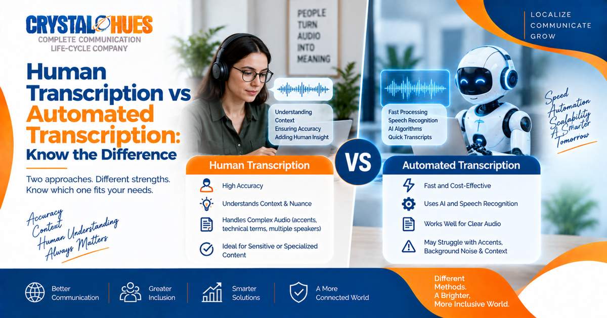 Human Transcription vs Automated Transcription:Know the Difference