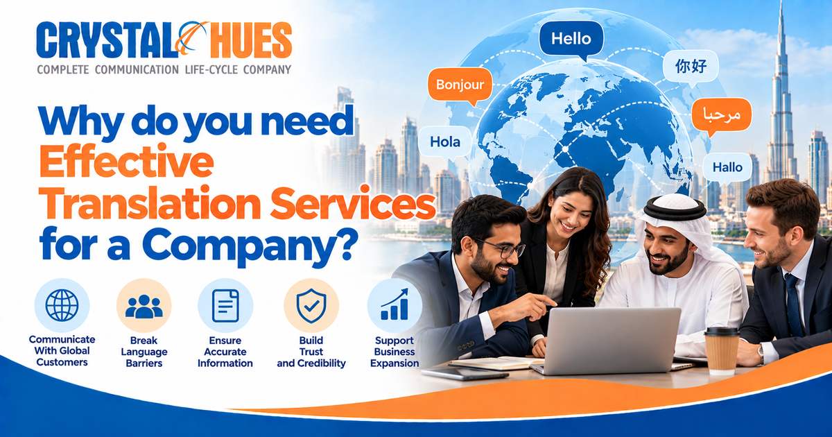Why do you need Effective Translation Services for a Company