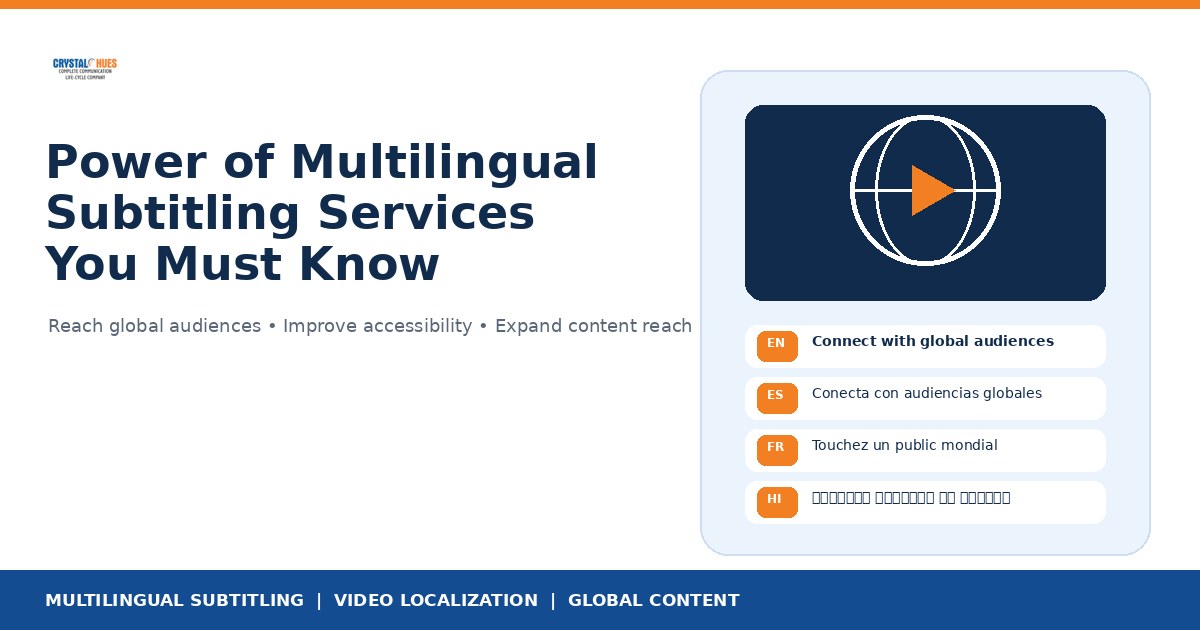Power of multilingual subtitling services you must know