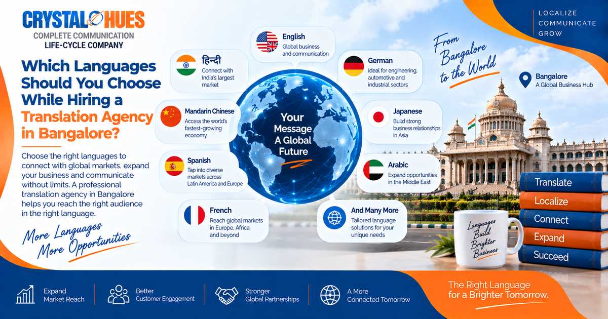 Which Languages should you choose while hiring translation agency in Bangalore?