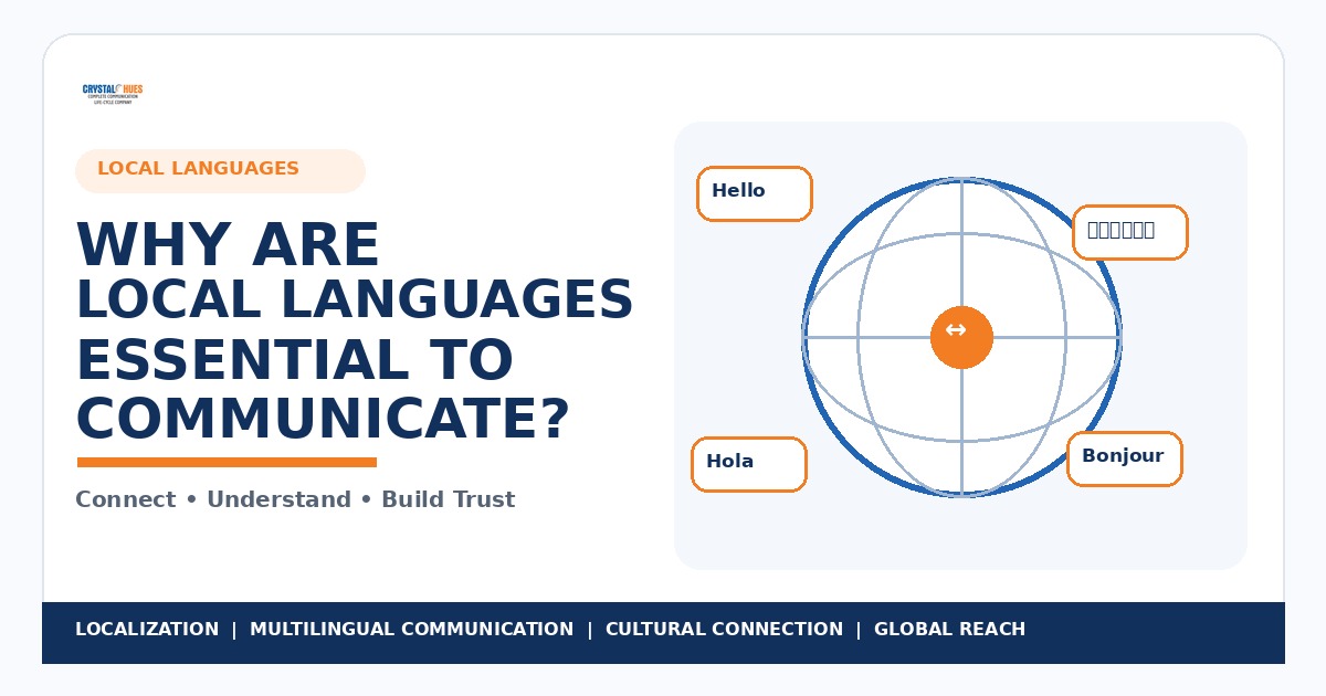 Why Are Local Languages Essential to Communicate?