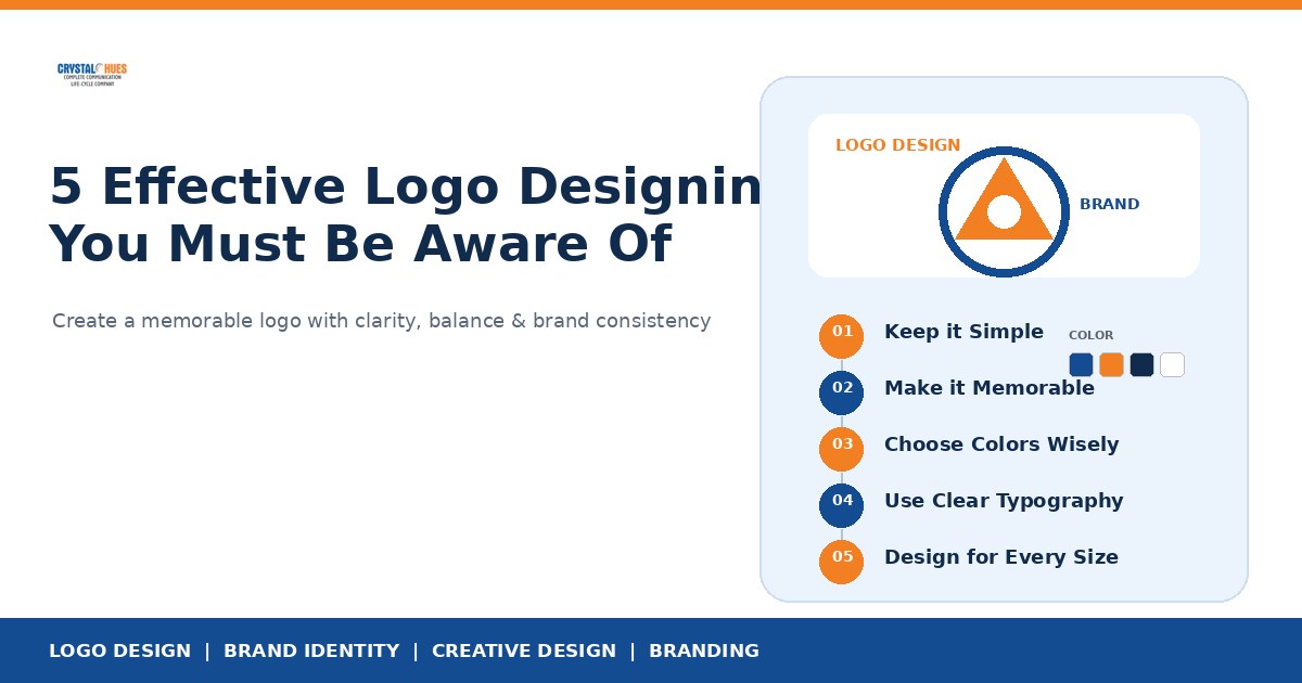5 Effective Logo Designing Tips You Must be Aware of