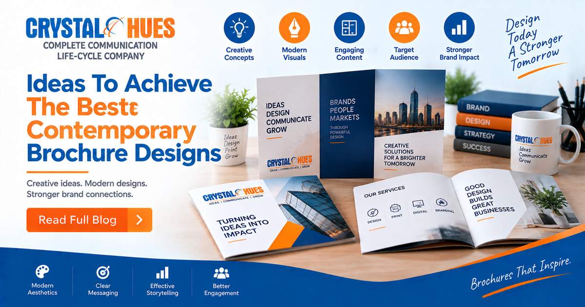 Ideas To Achieve The Best Contemporary Brochure Designs