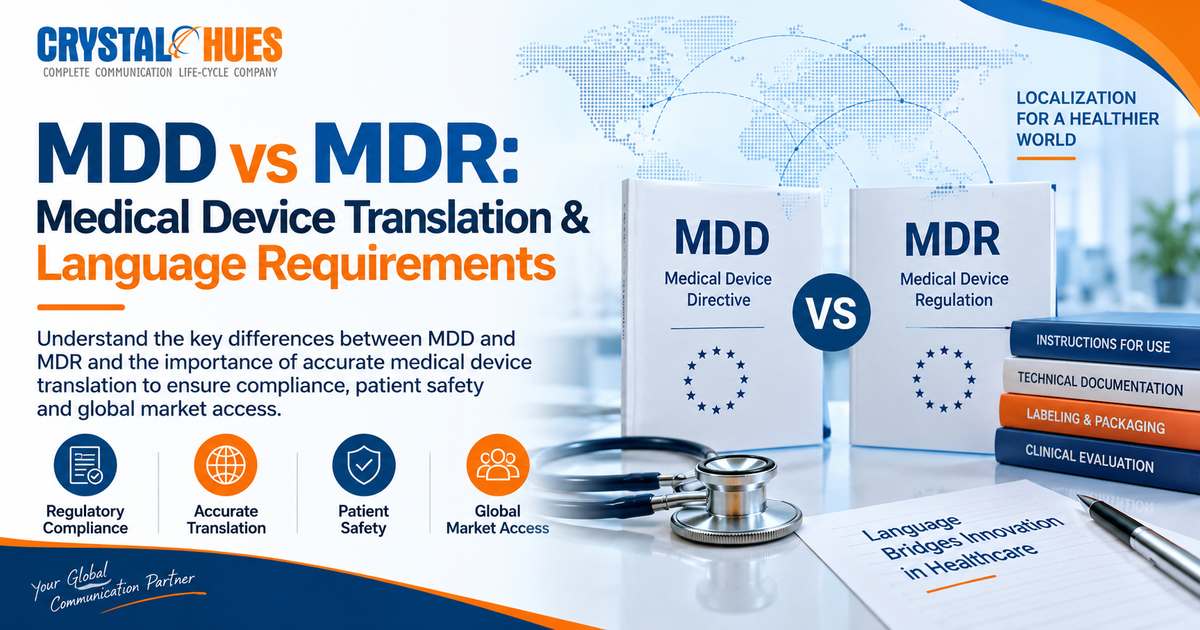 MDD vs MDR: Medical Device Translation & Language Requirements