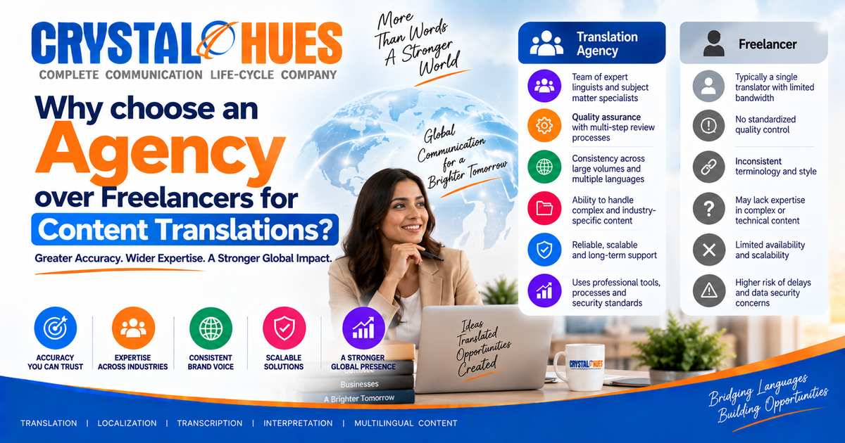 Why choose an agency over freelancers for content translations