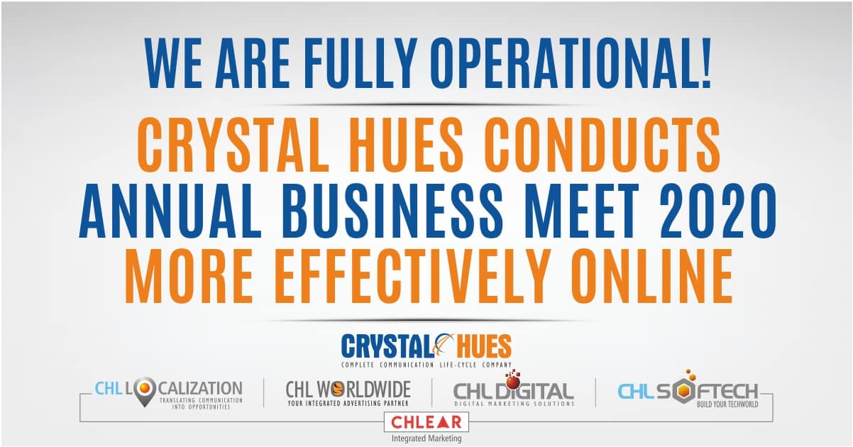 Crystal Hues Conducts Annual Business Meet 2020 More Effectively Online