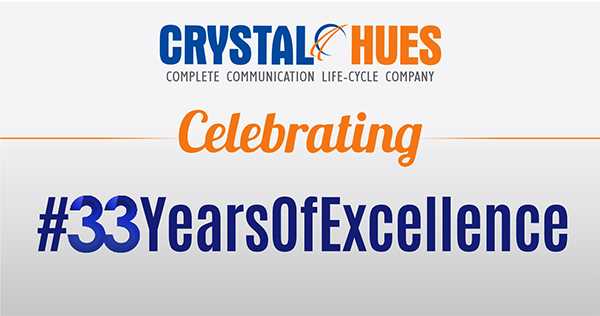 Crystal Hues Celebrates #33YearsOfExcellence on Its Foundation Day