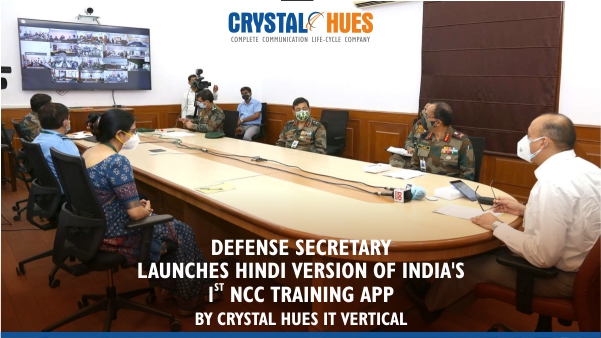Defense Secretary Launches Hindi Version of India's 1st NCC Training App by Crystal Hues IT Vertical