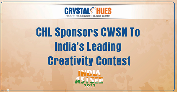 Crystal Hues Sponsors Children With Special Needs (CWSN) To India’s Leading Creativity Contest - India As I See 2022